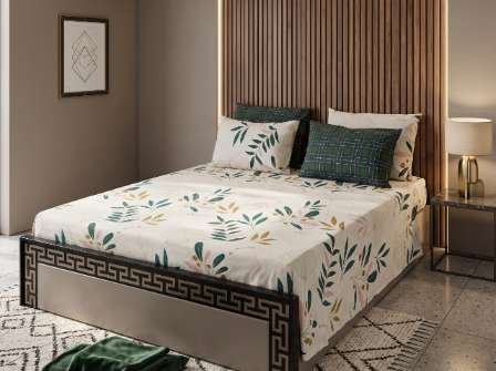 3pc Export Quality Pure Cotton Bedsheets styled in luxury bedroom setting