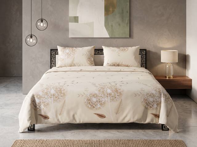 3pc Export Quality Pure Cotton Bedsheets styled in luxury bedroom setting