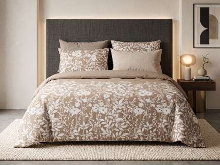 5 PC Export Quality Pure Cotton Bedsheets styled in luxury bedroom setting